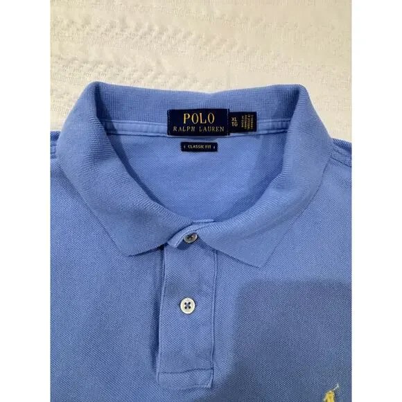 Polo Ralph Lauren Men’s XL Classic Fit Polo Light Blue Preppy Quiet Luxury - Picture 10 of 16